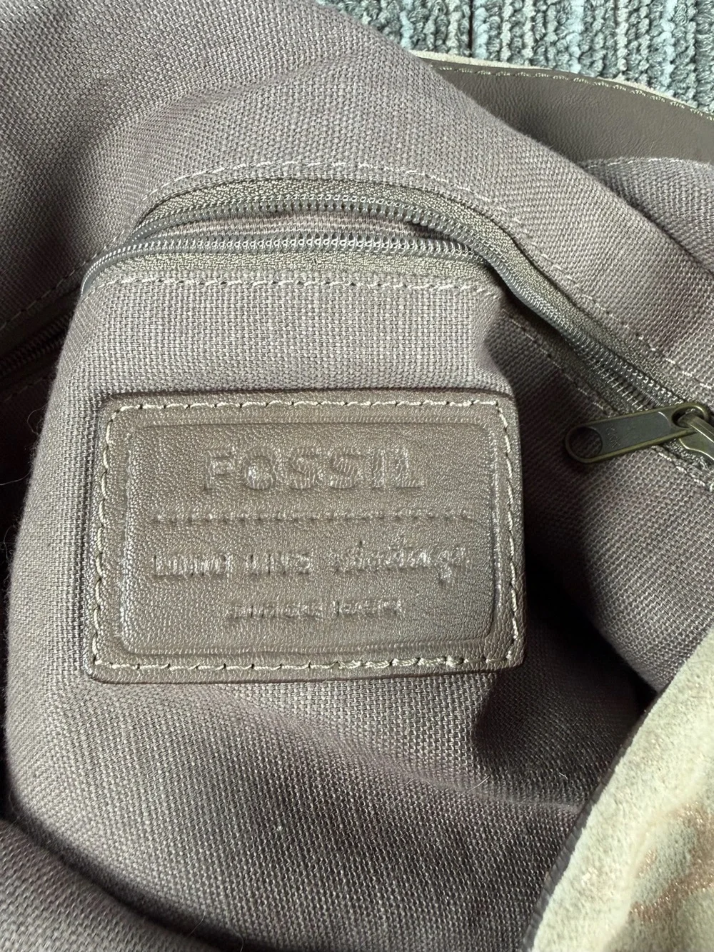 FOSSIL Love Life Vintage 1954 Multi-Color Leather Suede Shoulder Purse #ZB4540